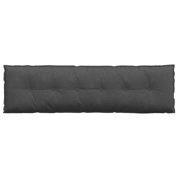 Възглавница за гръб Тъмен сив 180 x 50 см Кордюрова тъкан