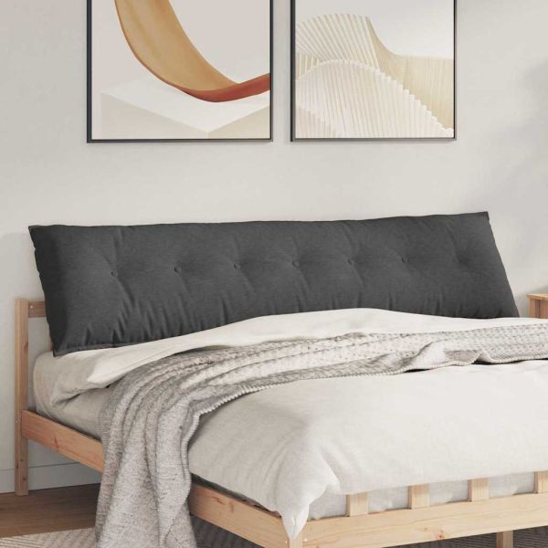 Възглавница за гръб Тъмен сив 200 x 50 см Кордюрова тъкан