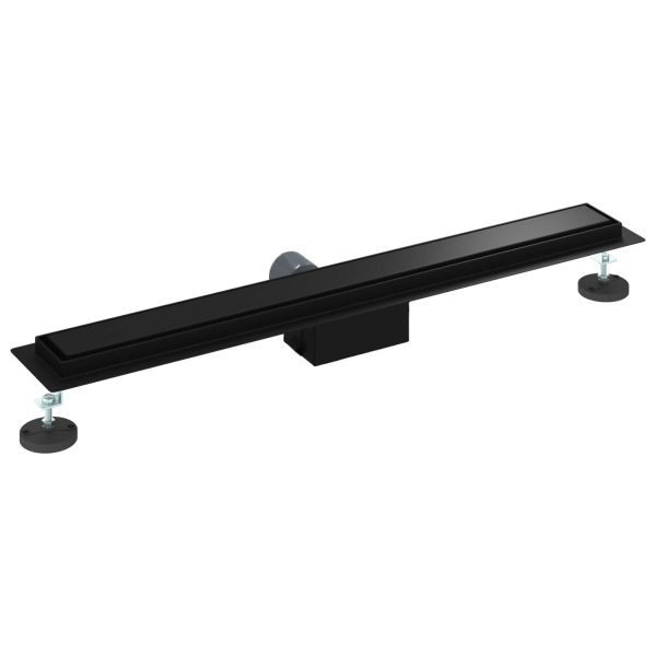 2 в 1 душов дренаж Черно 70 cm Неръждаема стомана 304