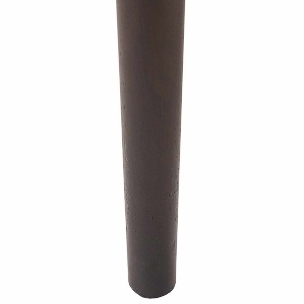 Трапезен стол 2 pcs Светло кафяво и светло Солидно гумено дърво