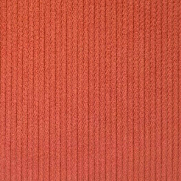 Шезлонг с пола Червено оранжево 91 x 157 x 91 см Ребрист плат