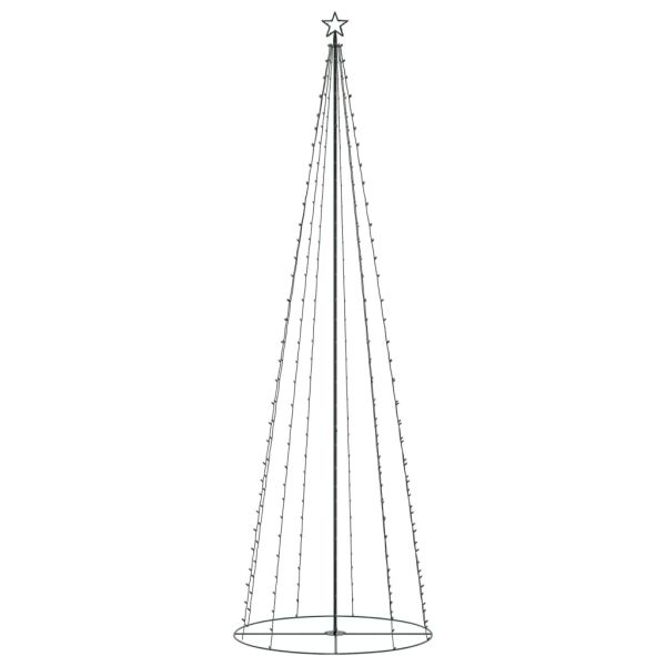 Коледна елха конус, 330 LED топло бяло, декорация, 100x300 см