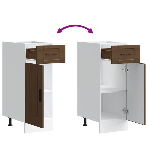 Кухненски шкаф Porto, кафяв дъб, инженерно дърво