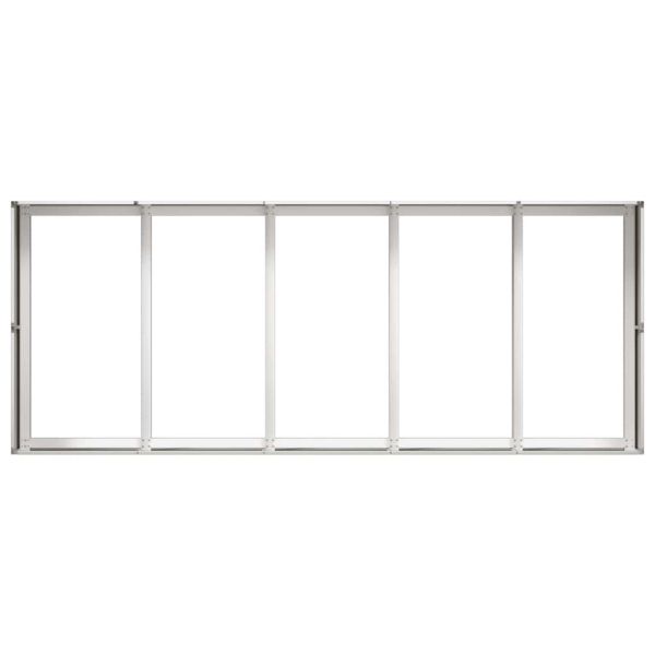 Кашпа, 200x80x40 см, неръждаема стомана