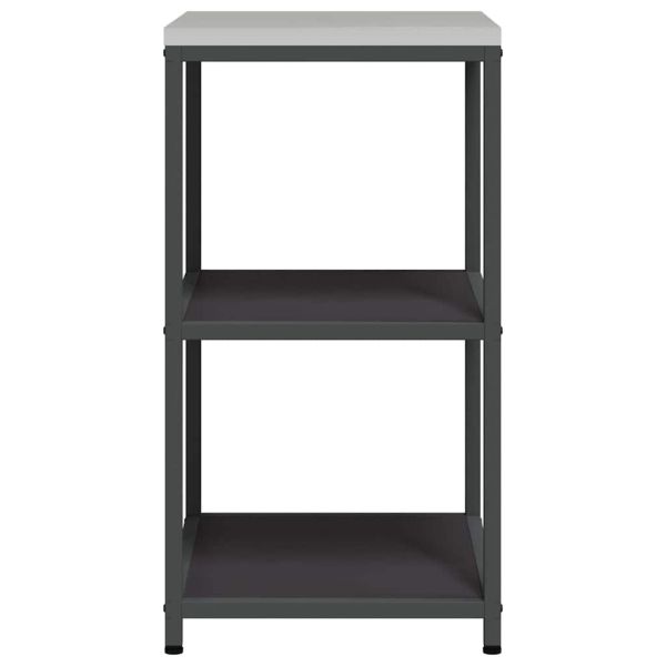 Съхранение в кухнята с рафт Черно 60 x 50 x 92 см Стомана