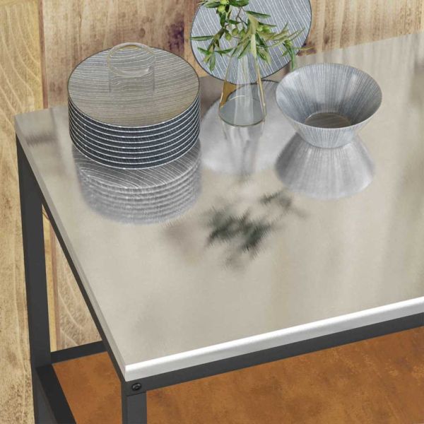 Съхранение в кухнята с рафт Ръждясало 60 x 50 x 92 см Стомана