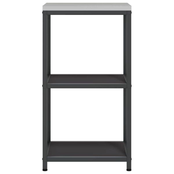 Съхранение в кухнята с рафт Черно 60 x 50 x 92 см Стомана