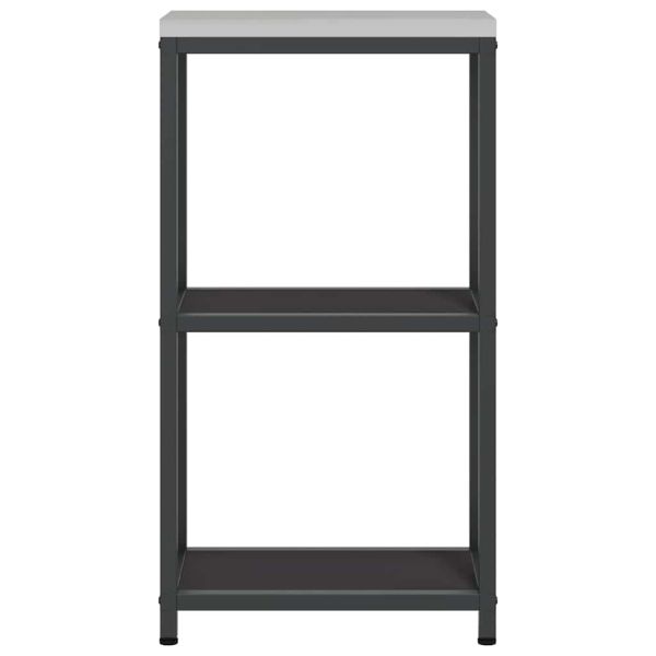 Съхранение в кухнята с рафт Черно 60 x 50 x 92 см Стомана