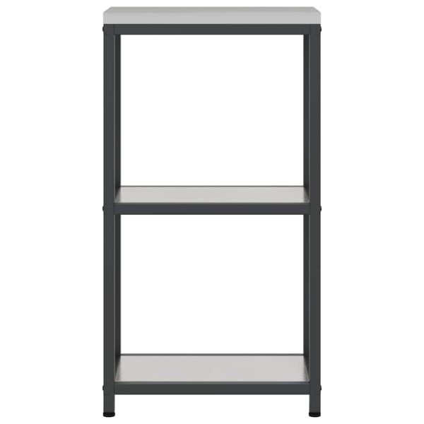 Съхранение в кухнята с рафт Сребрист 60 x 50 x 92 см Стомана