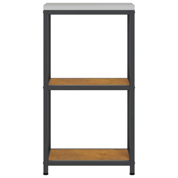 Съхранение в кухнята с рафт Ръждясало 60 x 50 x 92 см Стомана