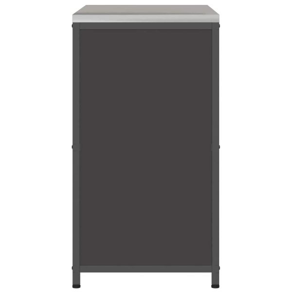 Съхранение в кухнята с рафт Черно 60 x 50 x 92 см Стомана