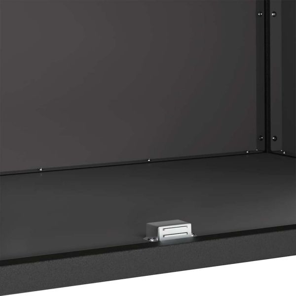 Съхранение в кухнята с рафт Черно 60 x 50 x 92 см Стомана