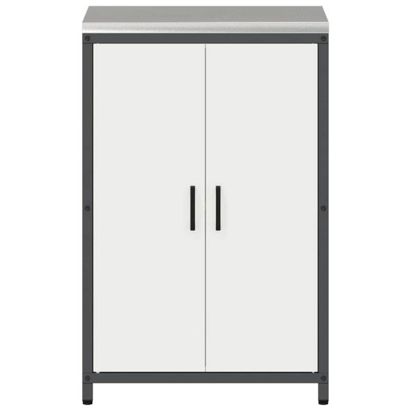 Съхранение в кухнята с рафт Бяло 60 x 50 x 92 см Стомана