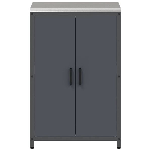 Съхранение в кухнята с рафт Антрацит 60 x 50 x 92 см Стомана