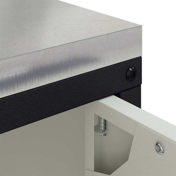 Съхранение в кухнята с рафт Бяло 60 x 50 x 92 см Стомана