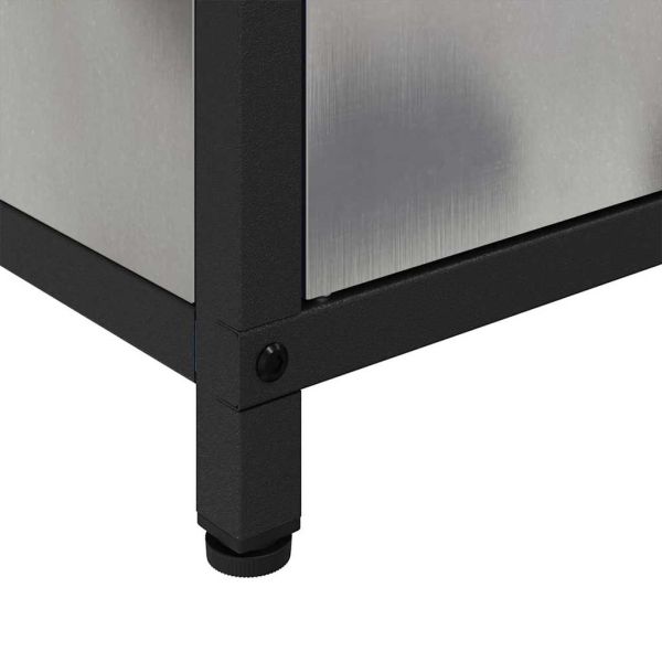 Съхранение в кухнята с рафт Сребрист 60 x 50 x 92 см Стомана