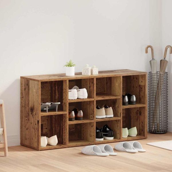 Пейка за обувки Старо дърво 103 x 30 x 54,5 см Инженерно дърво
