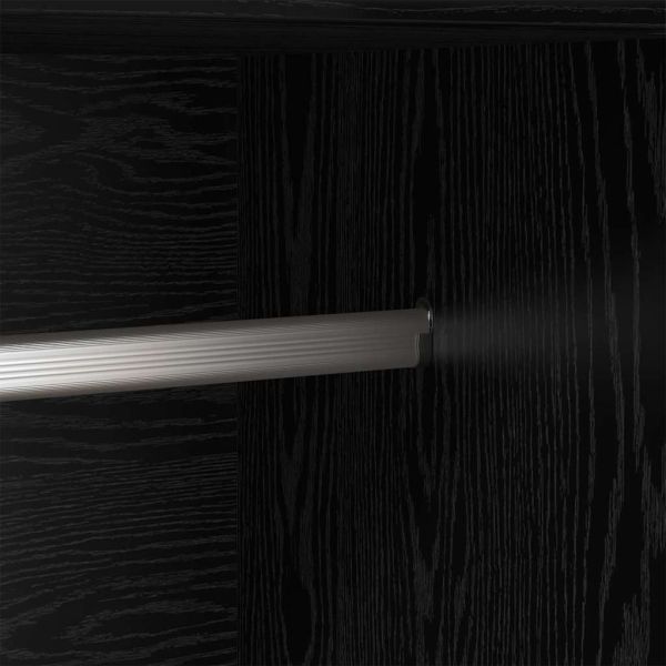 Гардероб с рафт Черния дъб 82,5 x 51,5 x 180 см Инженерно дърво