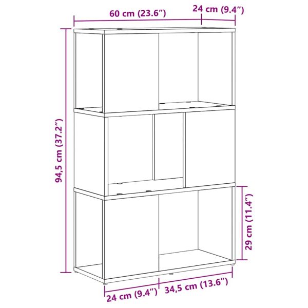 Комплект ТВ шкаф Черно 60 x 24 x 94,5 см Инженерно дърво