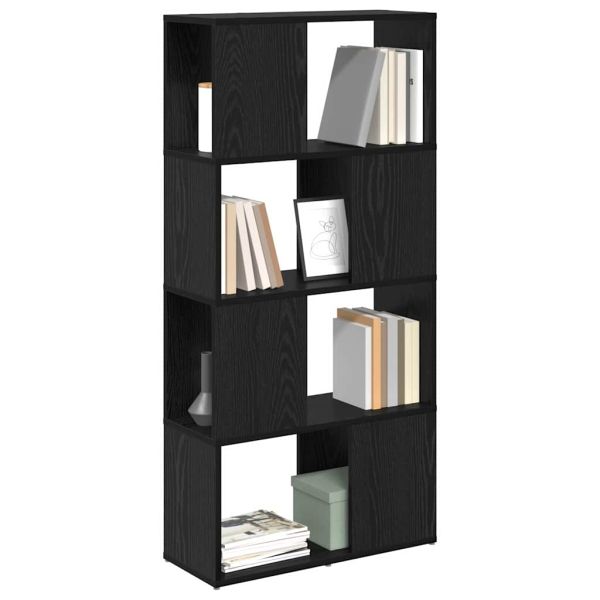 Комплект ТВ шкаф Черно 60 x 24 x 125,5 см Инженерно дърво