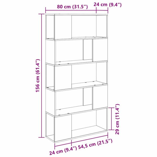 Комплект ТВ шкаф Кафяво 80 x 24 x 156 см Инженерно дърво