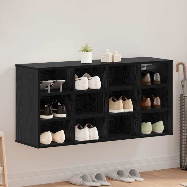 Шкаф за обувки Черния дъб 103 x 30 x 51 см Инженерно дърво