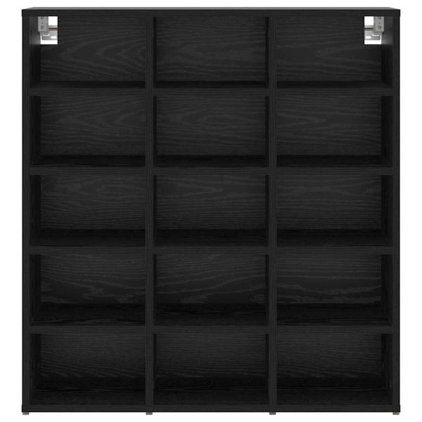 Шкаф за обувки Черния дъб 77,5 x 30 x 83,5 см Инженерно дърво