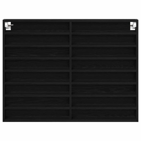 Витрина с рафт Черния дъб 100 x 8,5 x 75 cm Инженерно дърво