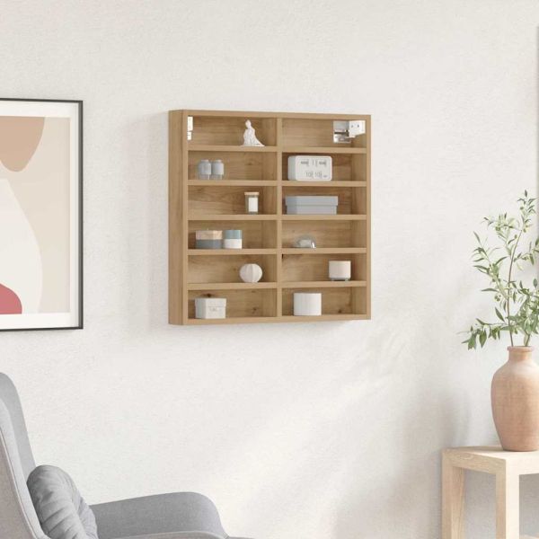 Витрина с рафт Дъб 60 x 8,5 x 58 см Инженерно дърво