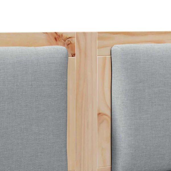 Облегалка за глава Друг Кафяво 200 cm Борово дърво масив