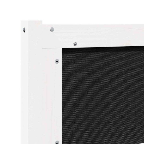 Облегалка за глава Друг Бяло 200 cm Борово дърво масив