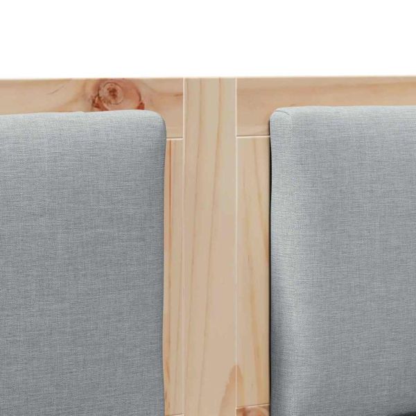 Облегалка за глава Друг Кафяво 135 cm Борово дърво масив