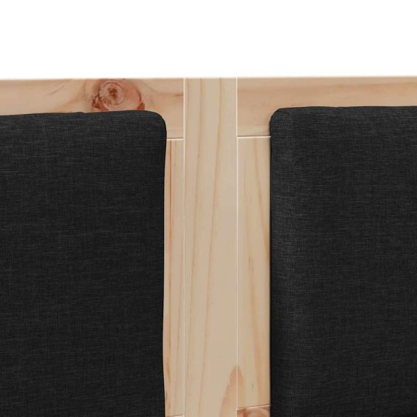 Облегалка за глава Друг Кафяво 120 cm Борово дърво масив