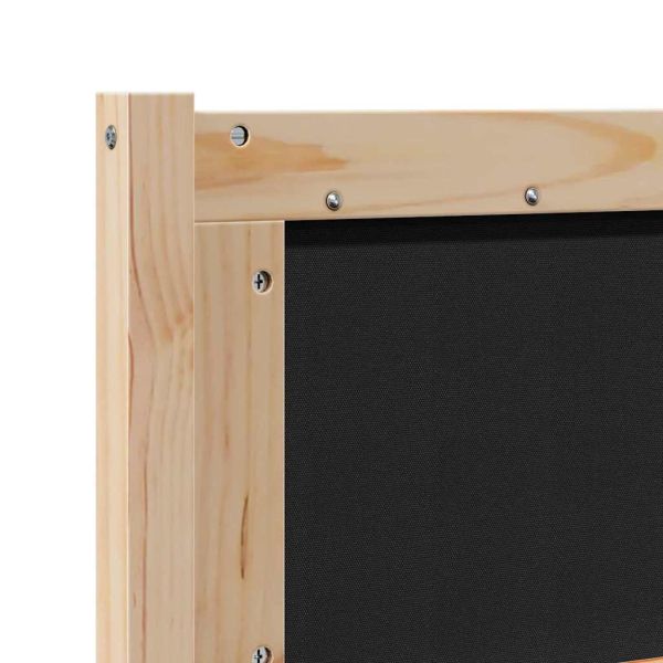 Облегалка за глава Друг Кафяво 120 cm Борово дърво масив