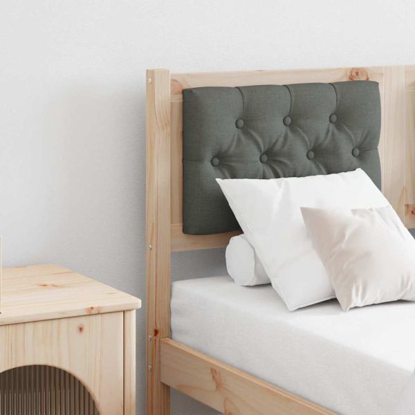 Облегалка за глава кафяво и тъмносиво 135 cm Борово дърво масив