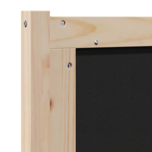 Тапицирана табла с таблото Кафяво 120 cm Солидно борово дърво