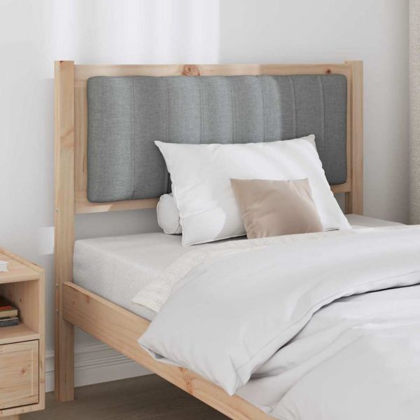 Тапицирана табла с таблото Кафяво 90 cm Солидно борово дърво