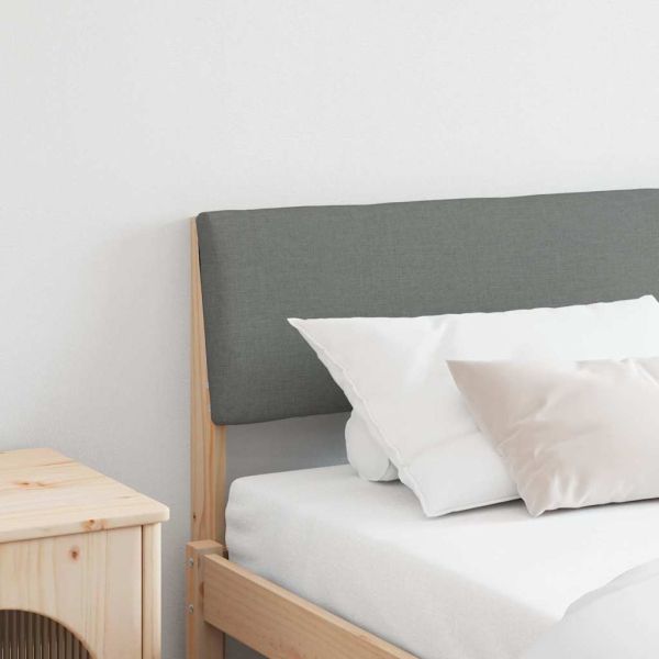 Тапицирана табла Тъмен сив 200 cm Солидно борово дърво