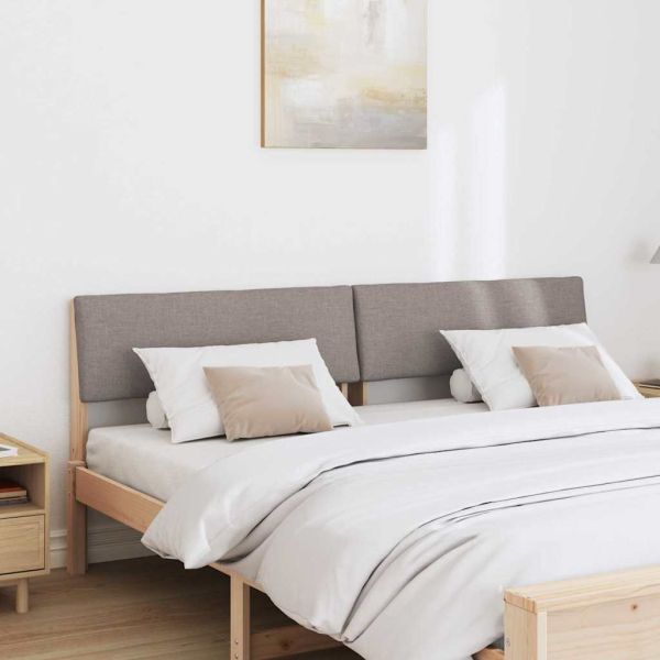 Тапицирана табла Таупе 200 cm Солидно борово дърво