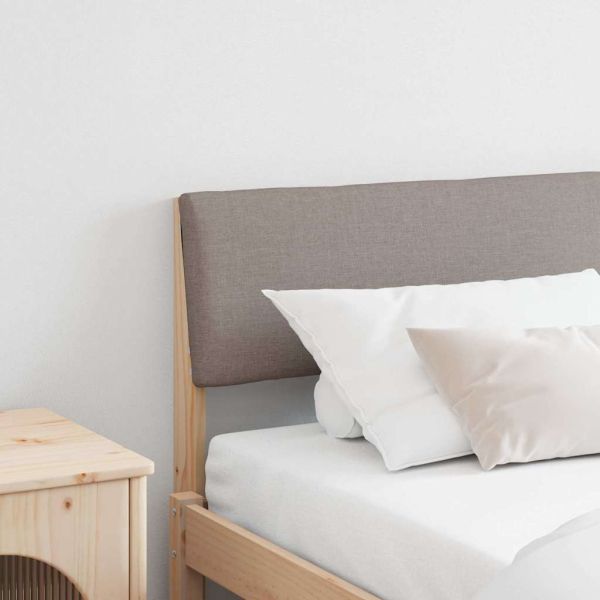 Тапицирана табла Таупе 180 cm Солидно борово дърво