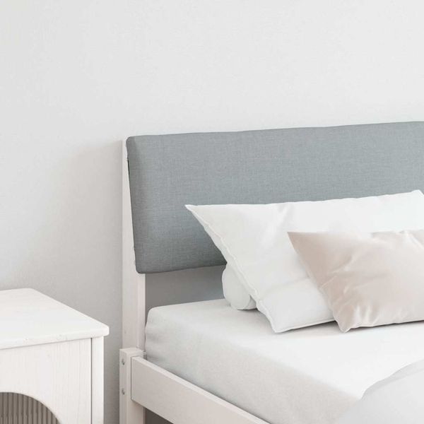 Тапицирана табла Светлосиво 180 cm Солидно борово дърво