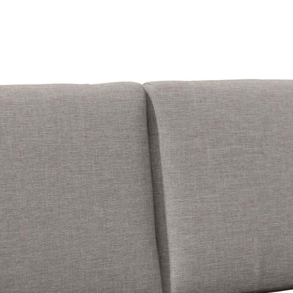 Тапицирана табла Таупе 150 cm Солидно борово дърво