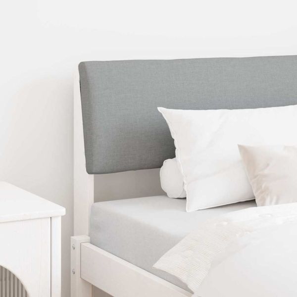 Тапицирана табла Светлосиво 100 cm Солидно борово дърво