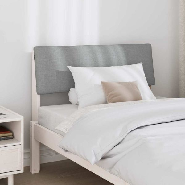 Тапицирана табла Светлосиво 100 cm Солидно борово дърво