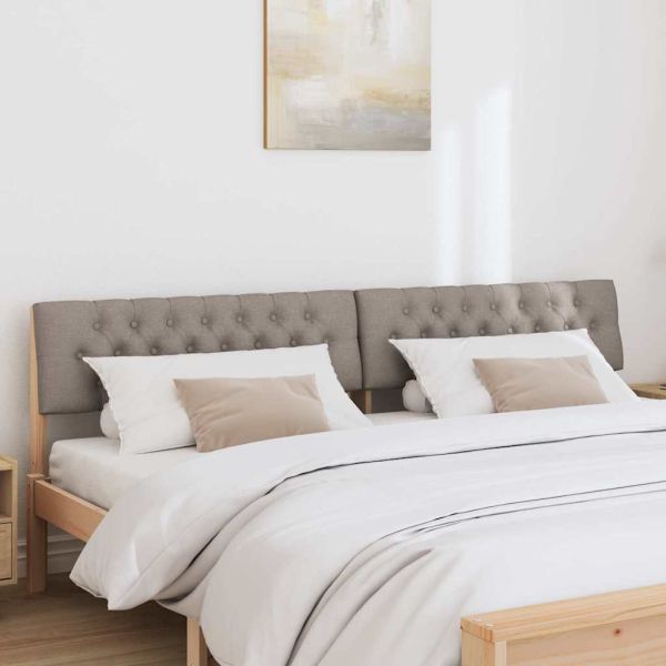 Тапицирана табла Таупе 200 cm Солидно борово дърво