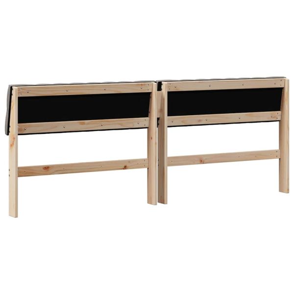 Тапицирана табла Таупе 200 cm Солидно борово дърво