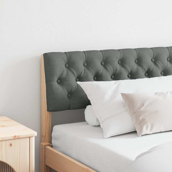 Тапицирана табла Тъмен сив 180 cm Солидно борово дърво