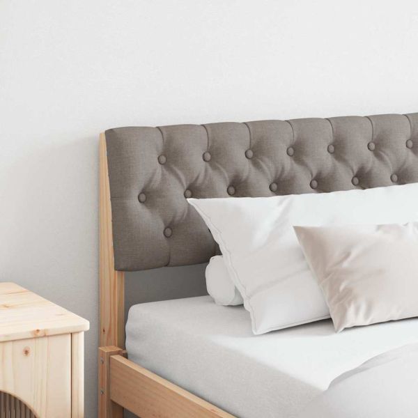 Тапицирана табла Таупе 180 cm Солидно борово дърво