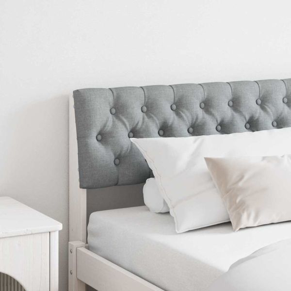 Тапицирана табла Светлосиво 180 cm Солидно борово дърво