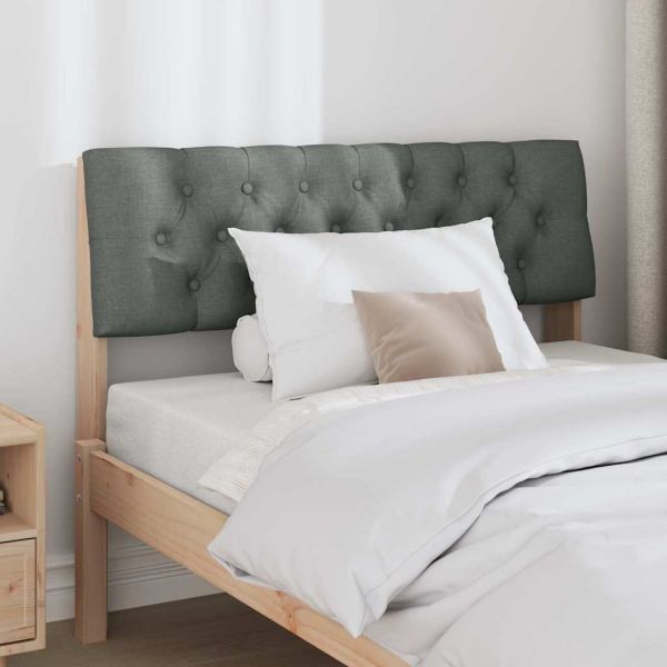 Тапицирана табла Тъмен сив 100 cm Солидно борово дърво